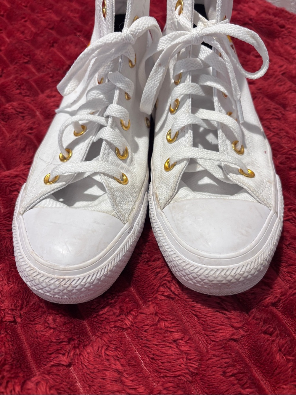 Converse Chuck Taylor All Star White High-Top Women's Sneakers 8 Sunflower - Picture 5 of 6